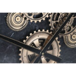 Wanduhr Schwarz Gold Metall Kristall von Home ESPRIT, elegantes Design für stilvolle Wohnräume.