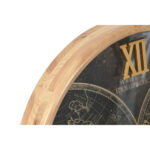 Wanduhr Schwarz-Gold Kristall & Eisen Vintage Home ESPRIT, elegantes Design, 62 cm Durchmesser, ideal für stilvolle Wohnräume.