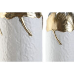 Vasen-Set 3-teilig in Weiß-Gold aus Metall von Home Esprit, ideal für stilvolle Wohnakzente.