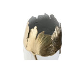 Vasen-Set 3-teilig in Weiß-Gold aus Metall von Home Esprit, ideal für stilvolle Wohnakzente.