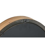 Wanduhr Silber Metall Kristall mit Kiefernholz, elegantes Design für stilvolle Wohnräume.