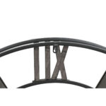 Wanduhr Schwarz Natur Metall & Rattan von Home ESPRIT, 100 x 9 x 100 cm, modernes Design, elegantes Dekorationsobjekt