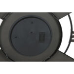 Wanduhr Schwarz Natur Metall & Rattan von Home ESPRIT, 100 x 9 x 100 cm, modernes Design, elegantes Dekorationsobjekt