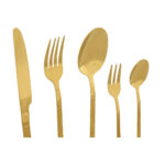 Besteck-Set 20-tlg. gold Edelstahl von Home ESPRIT, stilvolles Design für elegante Tischdekoration.