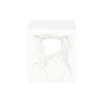 Beistelltisch Weiß Home ESPRIT aus Magnesium, modernes Design, 40 x 40 x 46 cm, ideal für jeden Raum.