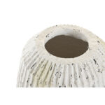 Vase Weiß Home ESPRIT aus Magnesium, 28,5 x 28,5 x 32,5 cm, elegantes Wohnaccessoire