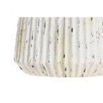 Vase Weiß Home ESPRIT aus Magnesium, 28,5 x 28,5 x 32,5 cm, elegantes Wohnaccessoire