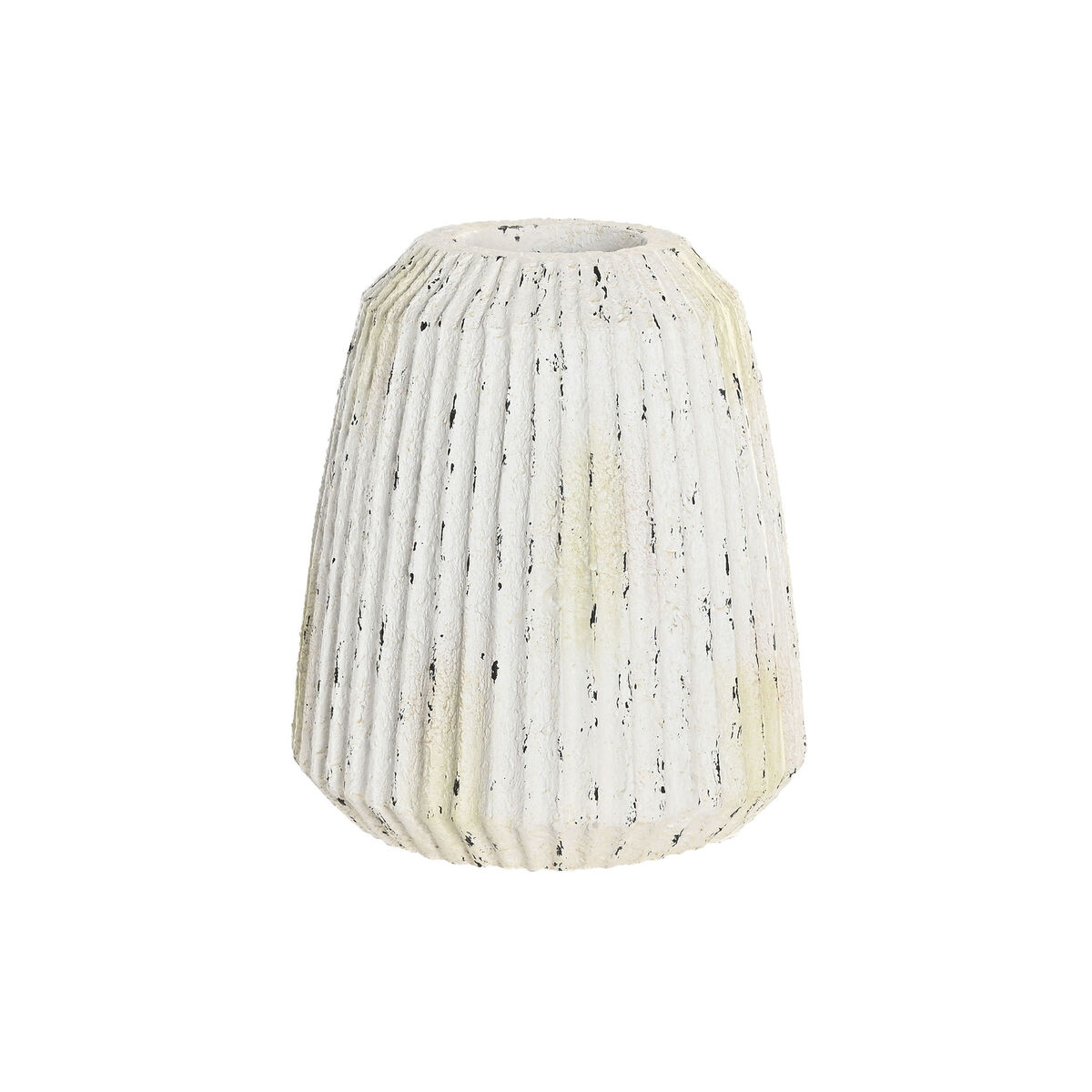 S3061121_0 Vase Weiß Home ESPRIT aus Magnesium, 28,5 x 28,5 x 32,5 cm, elegantes Wohnaccessoire