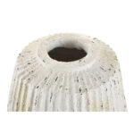 Vase Weiß Home ESPRIT aus Magnesium mit antikem Finish, 28 x 28 x 41 cm, stilvolle Dekoration für jedes Zuhause.