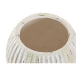 Vase Weiß Home ESPRIT aus Magnesium, 36 x 36 x 26 cm, elegantes Design für stilvolle Dekoration