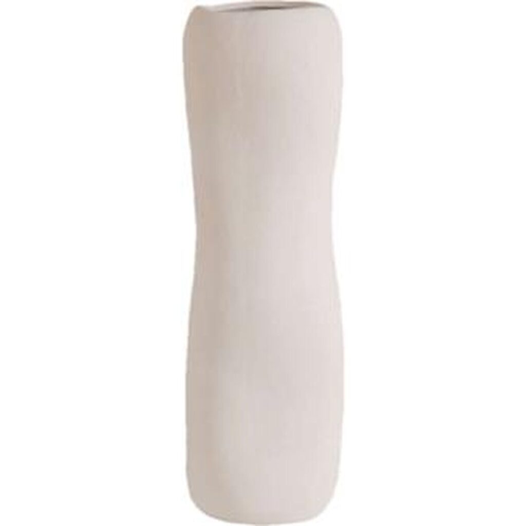 Vase Beige aus Keramik von Home ESPRIT, 15 x 15 x 38 cm, elegantes Wohnaccessoire für stilvolle Dekoration.