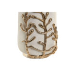 Vase Weiß Gold Aluminium von Home ESPRIT, modernes Design in Weiß und Gold, ideal für stilvolle Wohnräume.