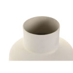 Vase Weiß Gold Aluminium von Home ESPRIT, modernes Design, 16 x 16 x 31 cm, elegantes Wohnaccessoire