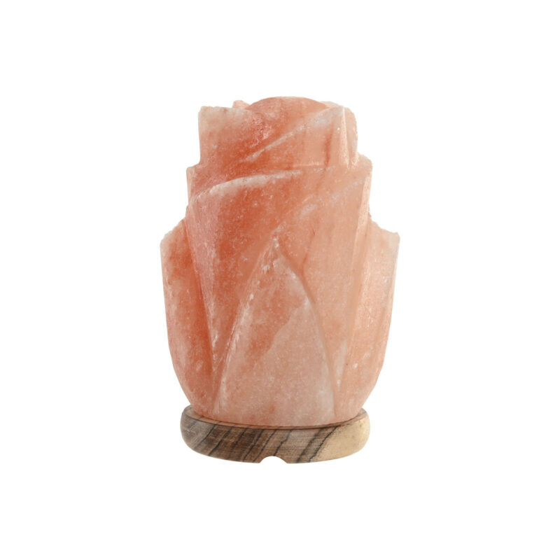 Tischlampe Rosa Home ESPRIT aus Akazienholz und Himalaya-Salz, stilvolles Design für modernes Wohnen.
