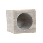 Zahnbürstenhalter in Weiß und Braun aus Marmor von Home ESPRIT, modernes Design für stilvolle Badezimmer.