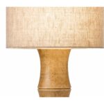Tischlampe Braun Home ESPRIT aus Jute, Bambus und Polyester mit orientalischem Design, ideal für gemütliche Beleuchtung.