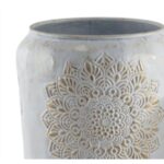 Vase Weiß Gold Metall von Home ESPRIT, 2 Stücke, elegantes arabisches Design, 60 cm hoch, ideal für stilvolle Dekoration.