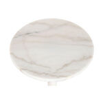 Beistelltisch Weiß Gold Home ESPRIT mit modernem Design aus Metall und Marmor, ideal für stilvolle Wohnräume.