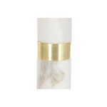 Beistelltisch Weiß Gold Home ESPRIT mit modernem Design aus Metall und Marmor, ideal für stilvolle Wohnräume.