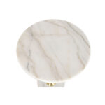 Beistelltisch Weiß Gold Home ESPRIT mit modernem Design aus Metall und Marmor, ideal für stilvolle Wohnräume.