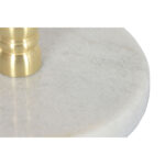 Beistelltisch Weiß Gold Home ESPRIT mit modernem Design aus Kristall und Marmor, ideal für stilvolle Wohnräume.