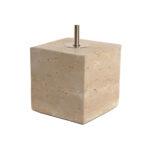 Tischlampe Weiß Home ESPRIT mit elegantem Design aus Marmor und Polyester, ideal für stilvolle Innenräume.