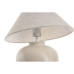 Tischlampe Creme Home ESPRIT - elegante Tischlampe aus Polyester, Leinen und Keramik für modernes Wohnen.