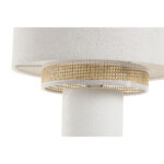 Tischlampe Polyester aus Keramik in elegantem Weiß und Naturtönen, urbanes Design für stilvolle Beleuchtung.