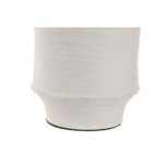 Tischlampe Weiß Natur Home von ESPRIT, urbanes Design aus Polyester, Rattan und Keramik, 50 W, 220 V, E27 Fassung.