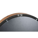 Wanduhr Schwarz Kristall Kiefernholz im Loft-Design, elegante Wanddekoration für modernes Wohnen.