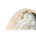 Wanduhr Weiß Kristall Vintage von Home ESPRIT, elegantes Design aus Kristall und Tanne, ideal für stilvolle Wohnräume.