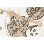 Wanduhr Weiß Gold Metall Kristall von Home ESPRIT, modernes Design, 80 x 8 x 80 cm, stilvolles Wohnaccessoire