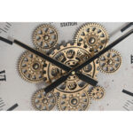 Wanduhr Weiß Metall Home von ESPRIT im Loft-Design, 60 x 9 x 60 cm, batteriebetrieben, elegantes Wohnaccessoire.