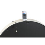 Wanduhr Weiß Metall Home von ESPRIT im Loft-Design, 60 x 9 x 60 cm, batteriebetrieben, elegantes Wohnaccessoire.