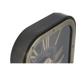 Wanduhr Gold Granatrot Kristall aus Kristall und Eisen, glamouröses Design für stilvolle Wohnräume.