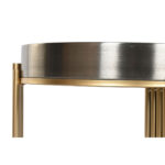 Beistelltisch Gold Silber Home von ESPRIT, elegantes Design aus Metall und Kristall, Maße 50 x 50 x 54 cm.