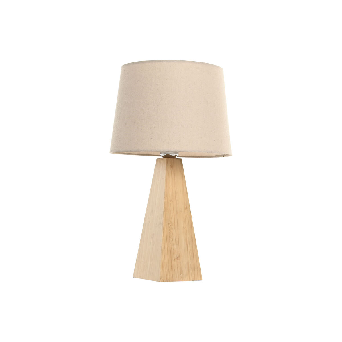 S3062084_0 Tischlampe Braun Home ESPRIT aus Polyester, Leinen und Bambus, ideal für stimmungsvolle Beleuchtung in jedem Raum.