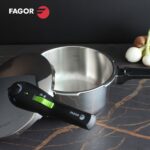 Schnellkochtopf Set Edelstahl Fagor - 2 Stücke, 4L und 6L, ideal für schnelles und energiesparendes Kochen.