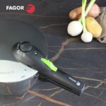 Schnellkochtopf Set Edelstahl Fagor - 2 Stücke, 4L und 6L, ideal für schnelles und energiesparendes Kochen.