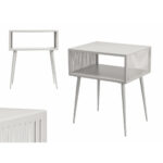 Beistelltisch Grau Gift Decor aus Metall, 46,5 x 36,2 x 55,5 cm, stilvolles und funktionales Möbelstück für jedes Zuhause.