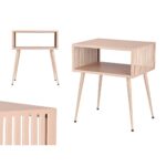 Beistelltisch Rosa Gift Decor aus Metall, 46,5 x 36,2 x 35,5 cm, stilvolles und funktionales Möbelstück für moderne Wohnräume.