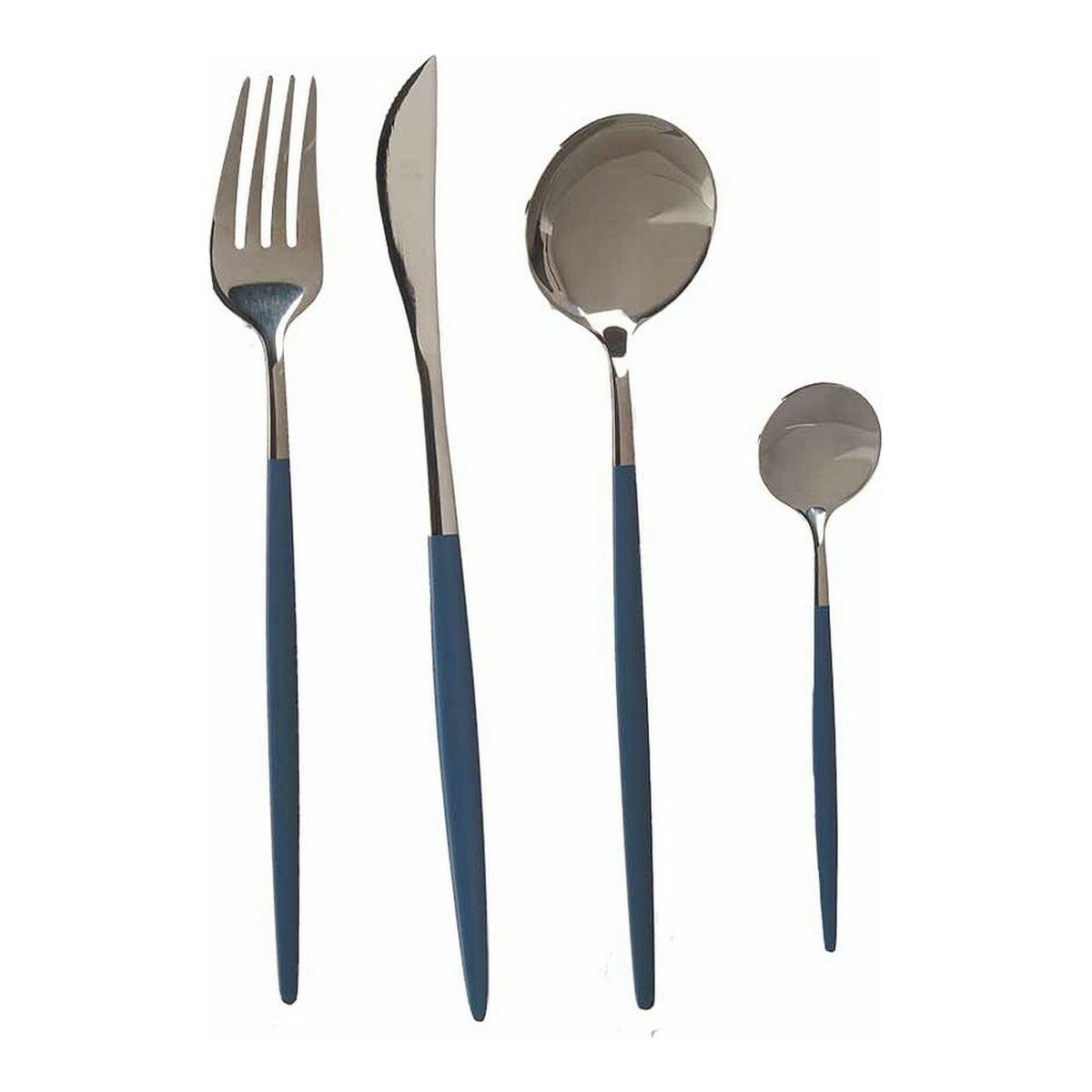 S3610006_0 Besteck-Set grau silberfarben Edelstahl Kinvara, 8-teiliges Set für elegante Tischgedecke