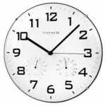 Wanduhr Digital Timemark in modernem Design, 28 x 28 cm, ideal für stilvolle Wohnräume.