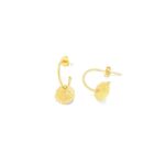 Elegante Damen Ohrringe Radiant Gold aus Edelstahl mit Baguette-Zirkonia-Anhänger, perfekt für jeden Anlass.