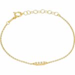 Damen-Armband Radiant Gold Edelstahl mit V-förmigem Barren und Karabinerhakenverschluss, elegantes Schmuckstück für jeden Anlass.