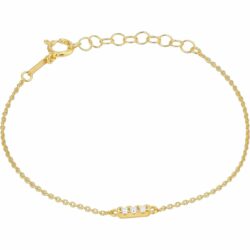 Elegantes Damen-Armband Radiant Gold Edelstahl mit minimalistischem Design und V-förmigem Barren.