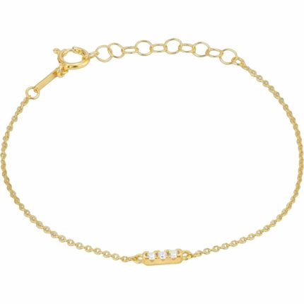 Damen-Armband Radiant Gold Edelstahl mit V-förmigem Barren und Karabinerhakenverschluss, elegantes Schmuckstück für jeden Anlass.