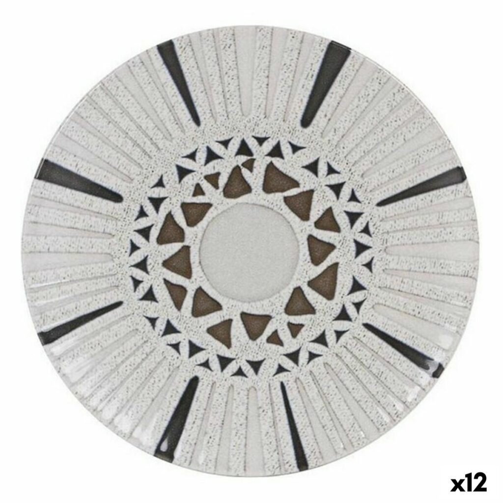Dessertteller Barroc La Mediterránea - 12 Stück aus feinem Porzellan, ideal für Desserts und Snacks.