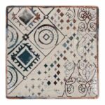 Elegantes Geschirr Grecia Porzellan La Mediterránea - 12 Dessertteller in hochwertigem Porzellan, ideal für festliche Anlässe.