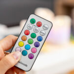 LED-Kerzen-Set Mehrfarbig Mit Fernbedienung Lendles InnovaGoods - 3 Stück mit realistischem Flammeneffekt und 12 Farben.